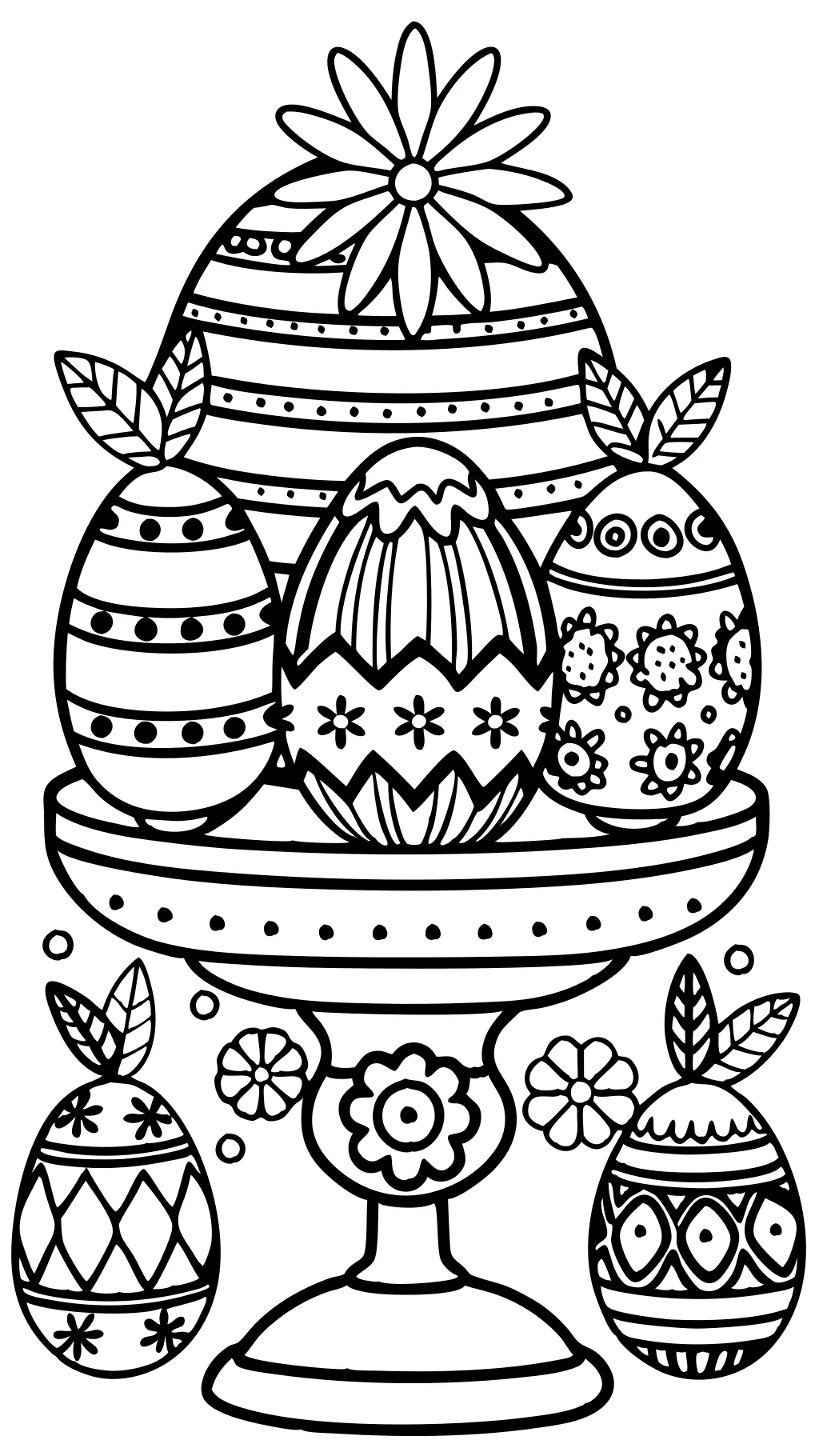 easter egg pages to color